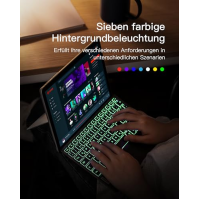 Inateck Surface Go Keyboard,pro Surface Go 4 (2023), Surface Go 3/2/1 Gen,Bluetooth 5.3, 7barevné podsvícení,klávesnice Surface 